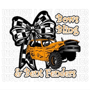 Bogen bling en gebogen spatborden - oranje - digitale downloads - sloopderby, png PNGEgg
