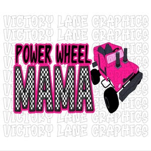 Power Wheel Mama - roze - digitale downloads - Sloop Derby, PNG - Derby Power Wheel