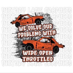We lossen onze problemen op met wijd open gashendels - oranje - digitale downloads - sloopderby, png PNGEgg