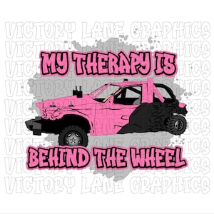 My Therapy Is Behind The Wheel - roze - digitale downloads - Demolition Derby, png PNGEgg