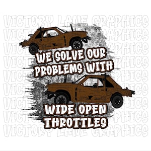 We lossen onze problemen op met wijd open gashendels - bruin - digitale downloads - sloopderby, png