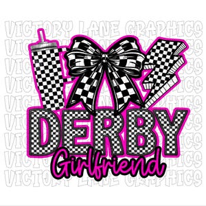 Derby Girlfriend - roze - digitale downloads - sloopderby, png