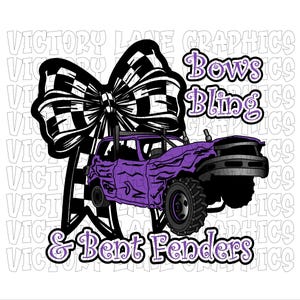 Bogen bling en gebogen spatborden - paars - digitale downloads - sloopderby, png PNGEgg