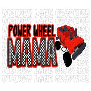 Power Wheel Mama - rood - digitale downloads - Sloop Derby, PNG - Derby Power Wheel