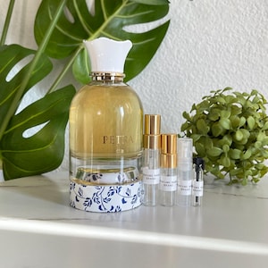 Petra Perfume Sample Lattafa | Middle Eastern Perfume Arab Samples | Glass Spray Atomizer 1ml, 2ml, 3ml, 5ml | travel size