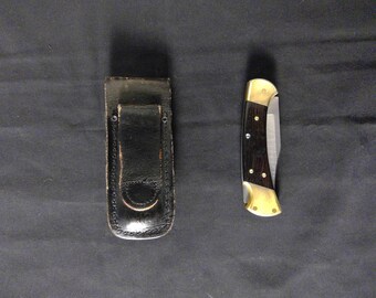 Navaja plegable Buck 112 Ranger Lockback, modelo de 1986.