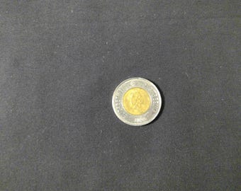1996年カナダ2ドル硬貨、エリザベス2世女王とシロクマ、ツートンコイン