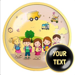 Elementary School Graduation Coin  Colorful Motivational Token for Kids  End of Year Gift for 1st to 5th Grade