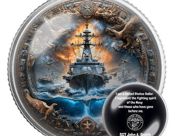 Navy Chief Military Coin | US Navy Gift | US Navy Coin | Veteran Collectible | Sailor Souvenir | CPO Gift