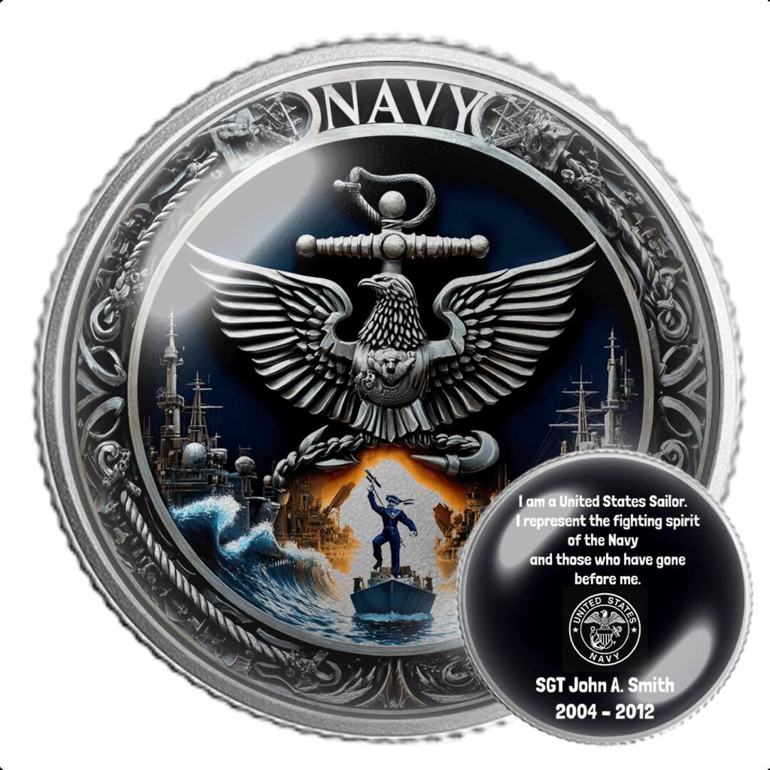 Navy Chief Coin | US Navy Challenge Coin | Military Gift | CPO ...