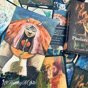 Baraja de Tarot Pholarchos: Tarot independiente de edición limitada con guía