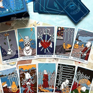 Tranquil Dog Tarot Deck, Rider Waite Style, Dog-Themed Divination Cards image 11