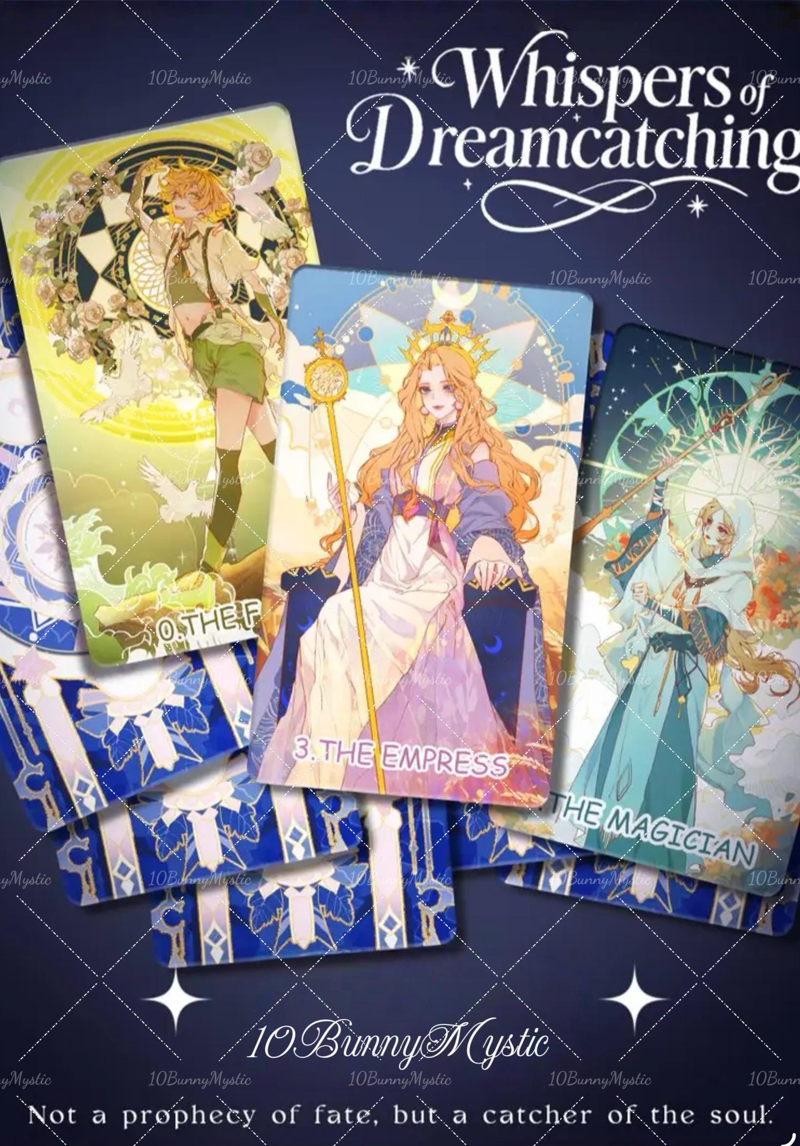 Whispers of Dreamcatching Tarot Deck, Anime RWS Style Divination