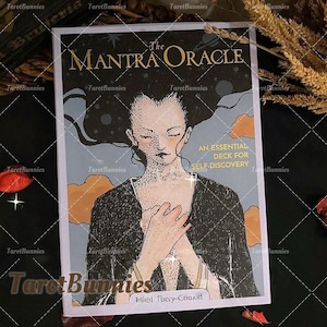 Baralho de Mantra Oracle com Bolsa, Cartas de Afirmação de Cura para Atenção Plena e Orientação Espiritual, Pronto para Envio