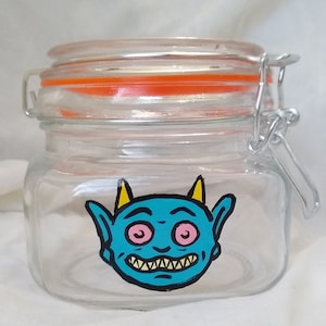 Słoiki Stash Jars, malowane ręcznie, każdy wyjątkowy. Zachowaj świeżość i dziwaczność!