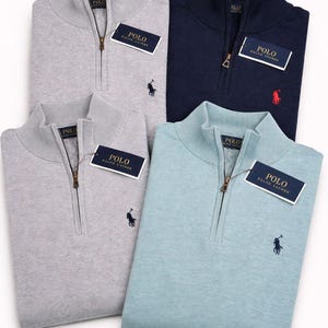 Men's Ralph Lauren Long sleeve half zip Pullover jumper