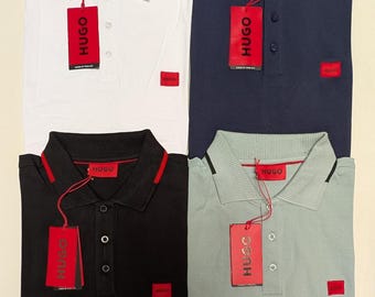 Men's Hugo Boss Polo Shirt With Hugo Square Logo