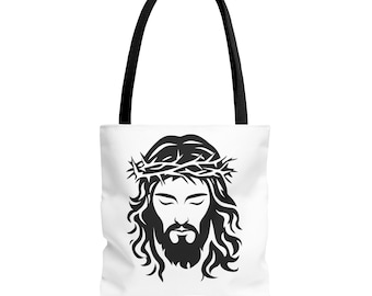 Christian Tote Bag: Faith-Inspired Graphic Design, Durable Polyester