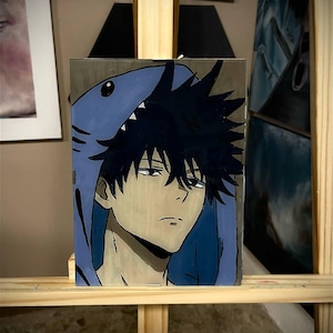 original anime glass painting megumi