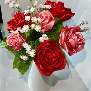 Band-Blumenstrauß- handgemachtes Andenken-Geschenk für Hochzeiten, Geburtstage, Baby-Duschen oder Wohnkultur
