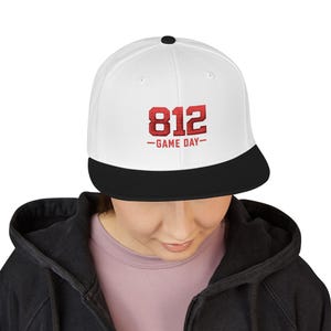 812 Area Code Embroidered Snapback Hat |