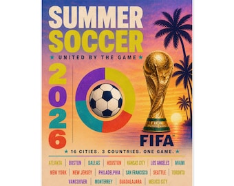 Poster FIFA 2026 - Poster arrotolati / Arte dello stadio della Coppa del Mondo