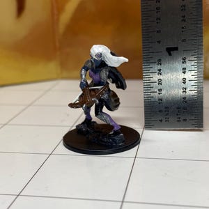 Dnd Mini Female Drow Dark Elf Ranger Archer Painted Ready to Ship
