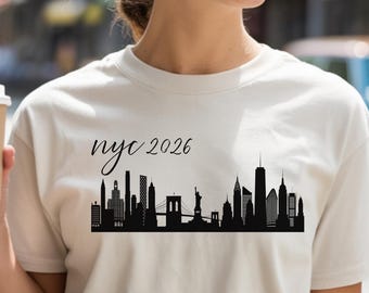 NYC Skyline Graphic: Group T-Shirt Design, SVG/PNG Digital Download