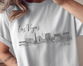 Las Vegas Skyline Design, Group Vacation Design, PNG Digital Download
