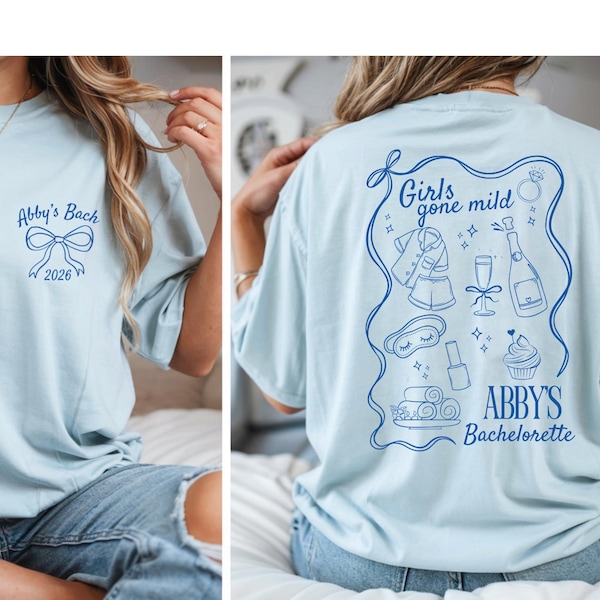 Girls Gone Mild Bachelorette Design, Personalized, PNG Digital Download