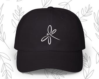 Dragon Fly Embroidered Hat, Nature Lover's Hat, Classic Dad Cap