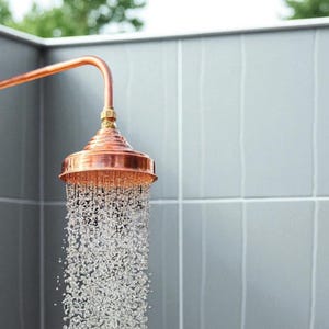 Handmade Solid Copper Shower Head – Antique Finish – Rainfall Shower – Luxury Bathroom Upgrade – Eco-Friendly Brass Fittings