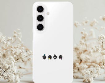 Studio Ghibli Soot Sprites Spirited Away Phone Case | iPhone Cover 16 15 14 13 12 11 8 Pro Max X Plus Samsung Galaxy S24 S23 S22 S21 Case