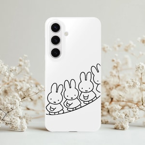 Miffy Merch Rabbit Cartoon Cute Kawaii Phone Case | iPhone Cover 16 15 14 13 12 11 8 Pro Max X Plus Samsung Galaxy S24 S23 S22 S21 Case