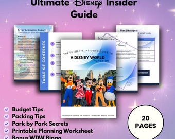 Ultimate Disney World Travel Guide – WDW Park Guide, Travel Agent Client Guide, Planning eBook| Budget Tips, Park Secrets, Vacation Guide