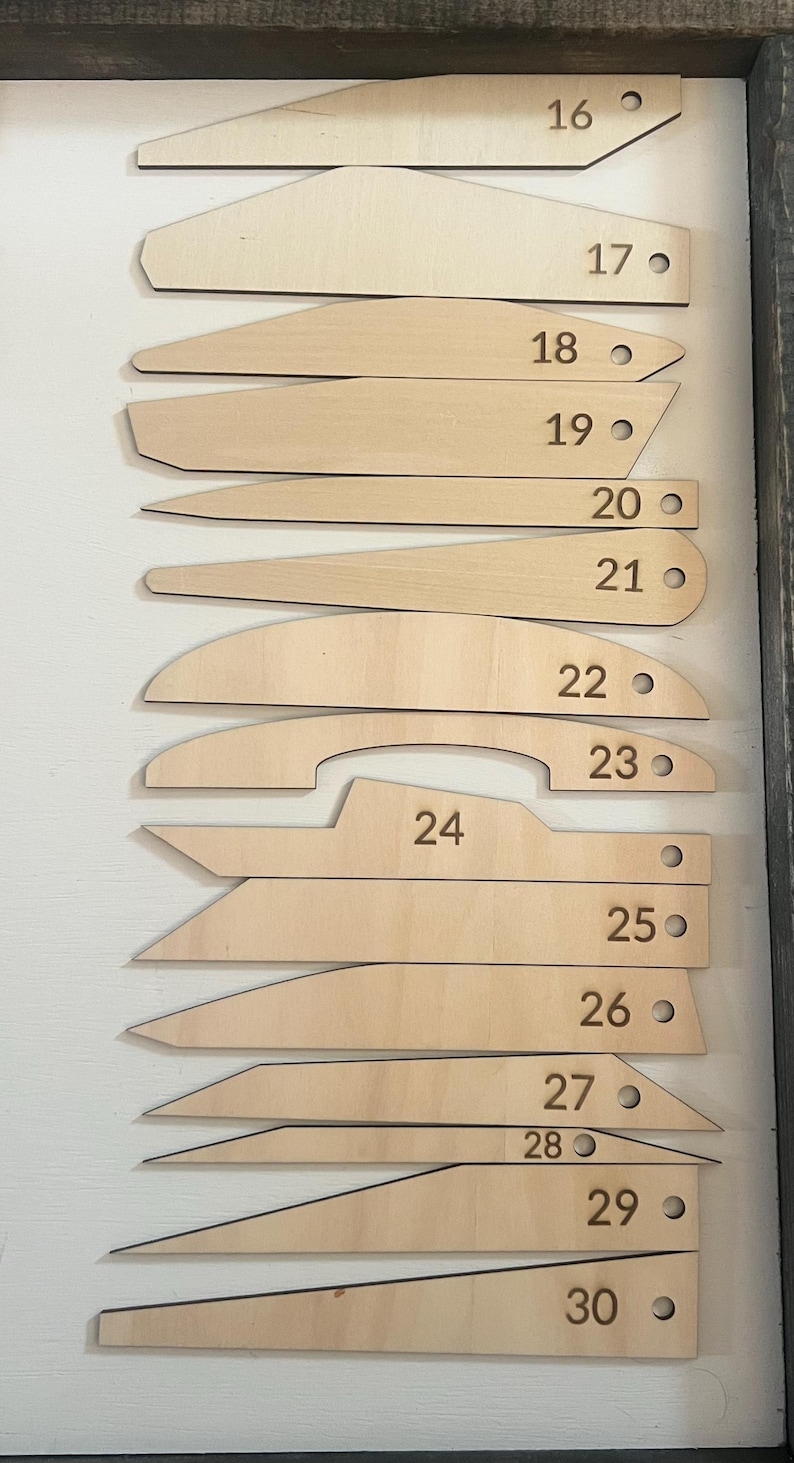 Lasercut Pinewood Derby Car Templates Set of 30 Designs