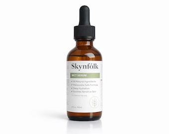 MCT Serum for Sensitive Skin | Lightweight Face & Body Moisturizer | Natural Skincare for Clear Skin | Non-Comedogenic Oil