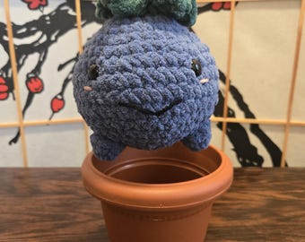 Handmade Crochet Sprouting Radish Amigurumi Plushie