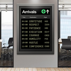 Motivational Art Print  Inspirational Wall Decor  ARRIVALS Collection