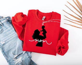 Personalized Mama Sweatshirt , Custom Momma Sweater, Mom Sweatshirt, Gift for Mother, Childs Names on Sleeve