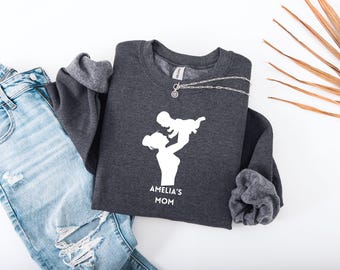 Custom Mom Shirt, Personalized Mom Name Shirt, Minimalist Mom Tee, First Mothers Day Gift for Mom