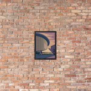 Luxembourg Philharmonie –  Luxembourg Poster Wall Art Luxembourg Travel Gift Luxembourg Poster Wall Hanging Home Décor Wall Art