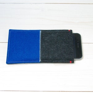 FELT iPhone sleeve case, sustainable & biodegradable, iPhone 15 cover, wool felt iPhone 14 cover, woolfelt iPhone 13 pro max sleeve case image 3