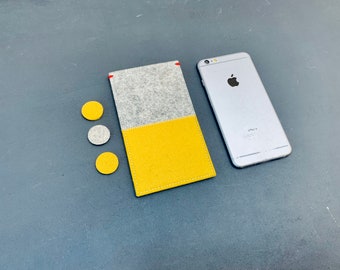 IPhone case, woolfelt in two colours