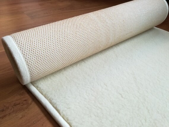 toevoegen aan troosten Sui Wool Yoga Mat Comfortable Large Yogamat in Natural White - Etsy Finland