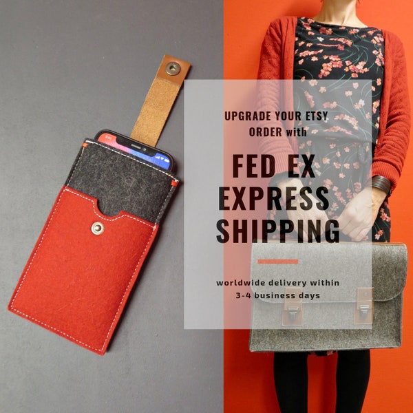 EXPRESS SHIPPING UPGRADE - use this upgrade to add FedEx express shipping to an existing order from Etsy - Westerman bags