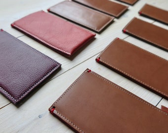 Vintage Leather iPhone SE/5s Cover: Slim Woolfelt-Lined Case