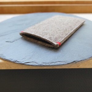 iPhone case, pure woolfelt felt iPhone 15 cover, natural and sustainable black felt cover for all iPhone models image 9