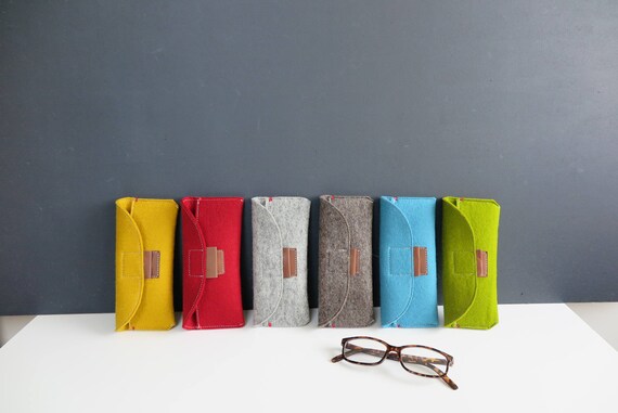Set 3 Custodie Per Occhiali In Feltro - Morbide, Leggere E Multiuso - Per Occhiali, Trucchi, Piccoli Oggetti - Foto 7