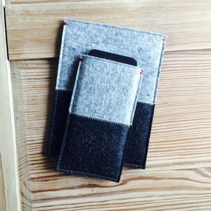 iPhone 14 pro sleeve, case black and white, felt iPhone 13 pro case, felt case iPhone 12 mini, sleeve
